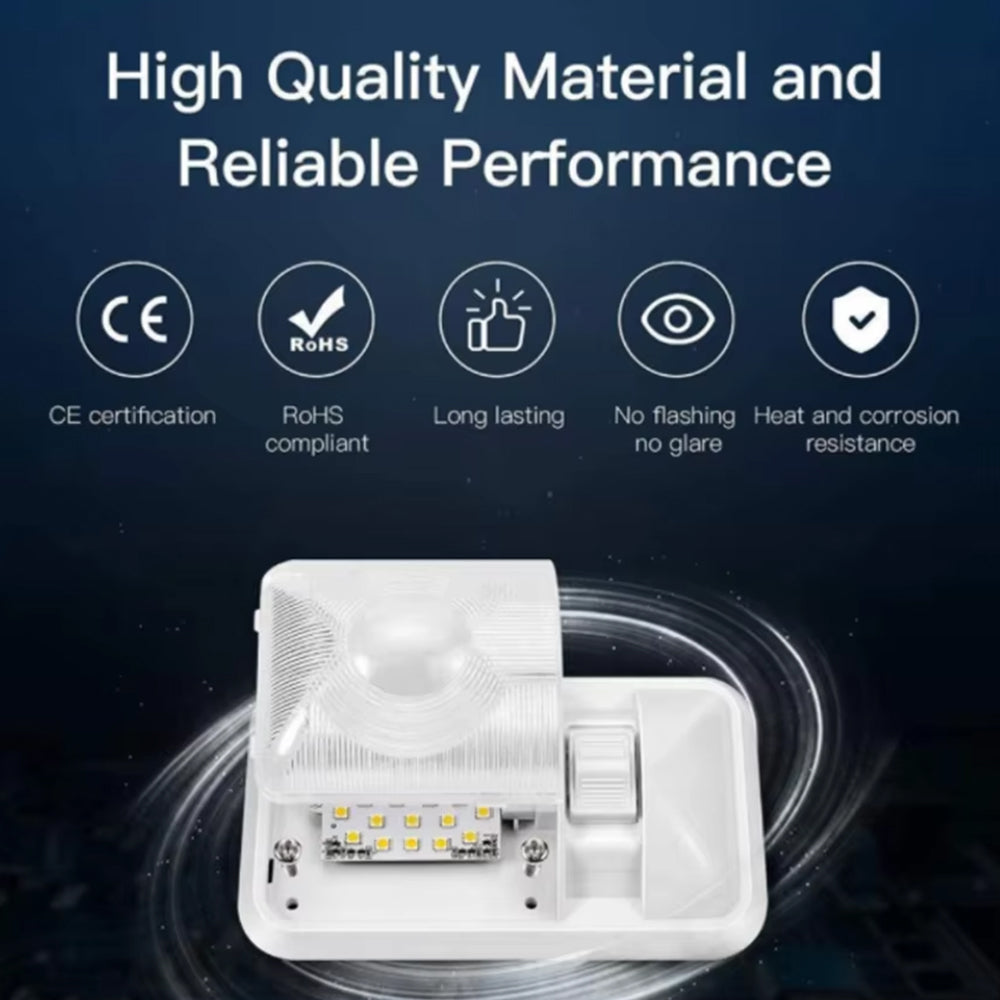 12v 24 Cool White LED Interior Dome Lamp with Switch with Transparent Lens