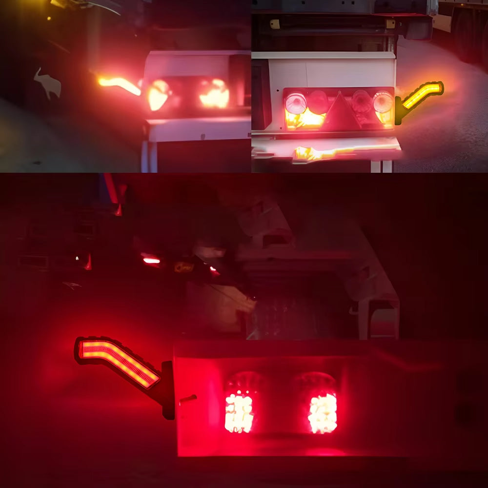2 x 12-24V Side Marker Lights Signal Light Indicator Lamp for Truck Trailer
