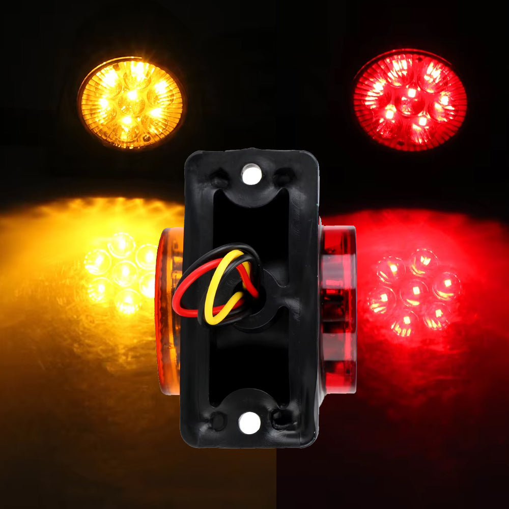 1 x LED Side Marker Lamp Red Amber LED Trailer Truck Caravan Marker Light