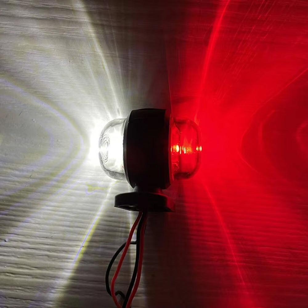 4 x LED Side Marker Light Red White Trailer Truck Caravan Indicator Marker Lamp