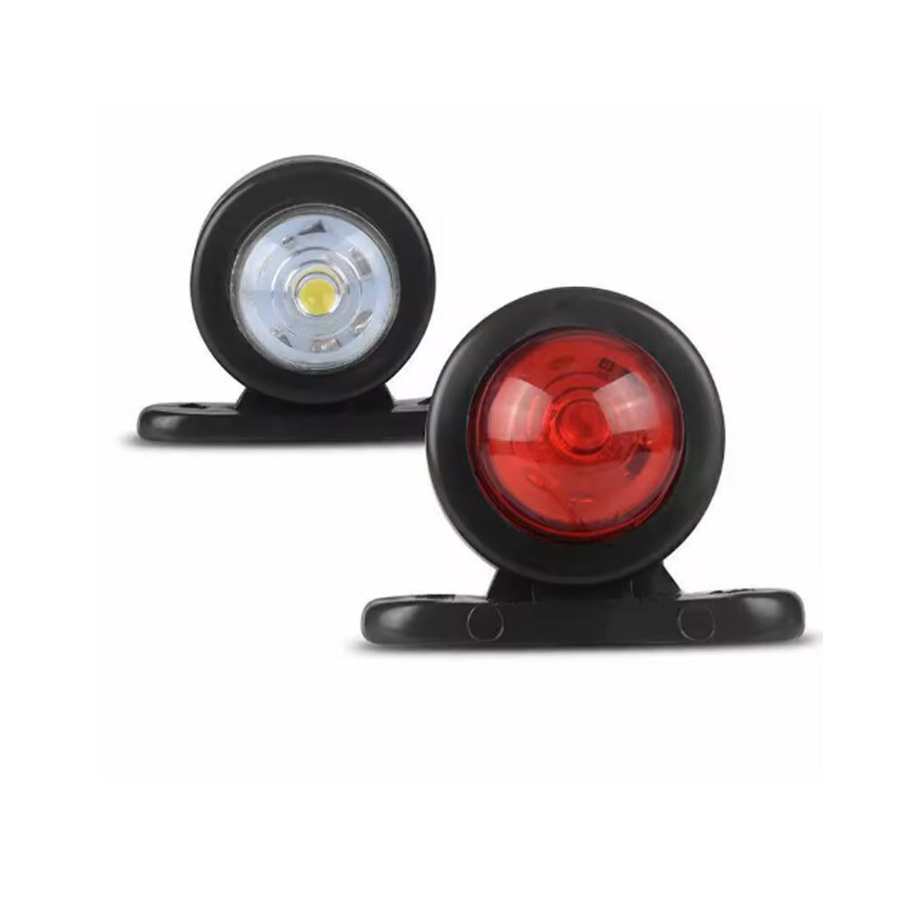 4 x LED Side Marker Light Red White Trailer Truck Caravan Indicator Marker Lamp