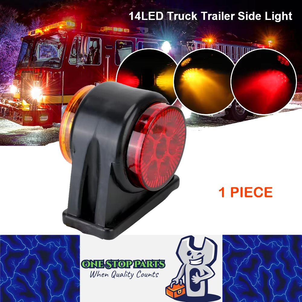1 x LED Side Marker Lamp Red Amber LED Trailer Truck Caravan Marker Light