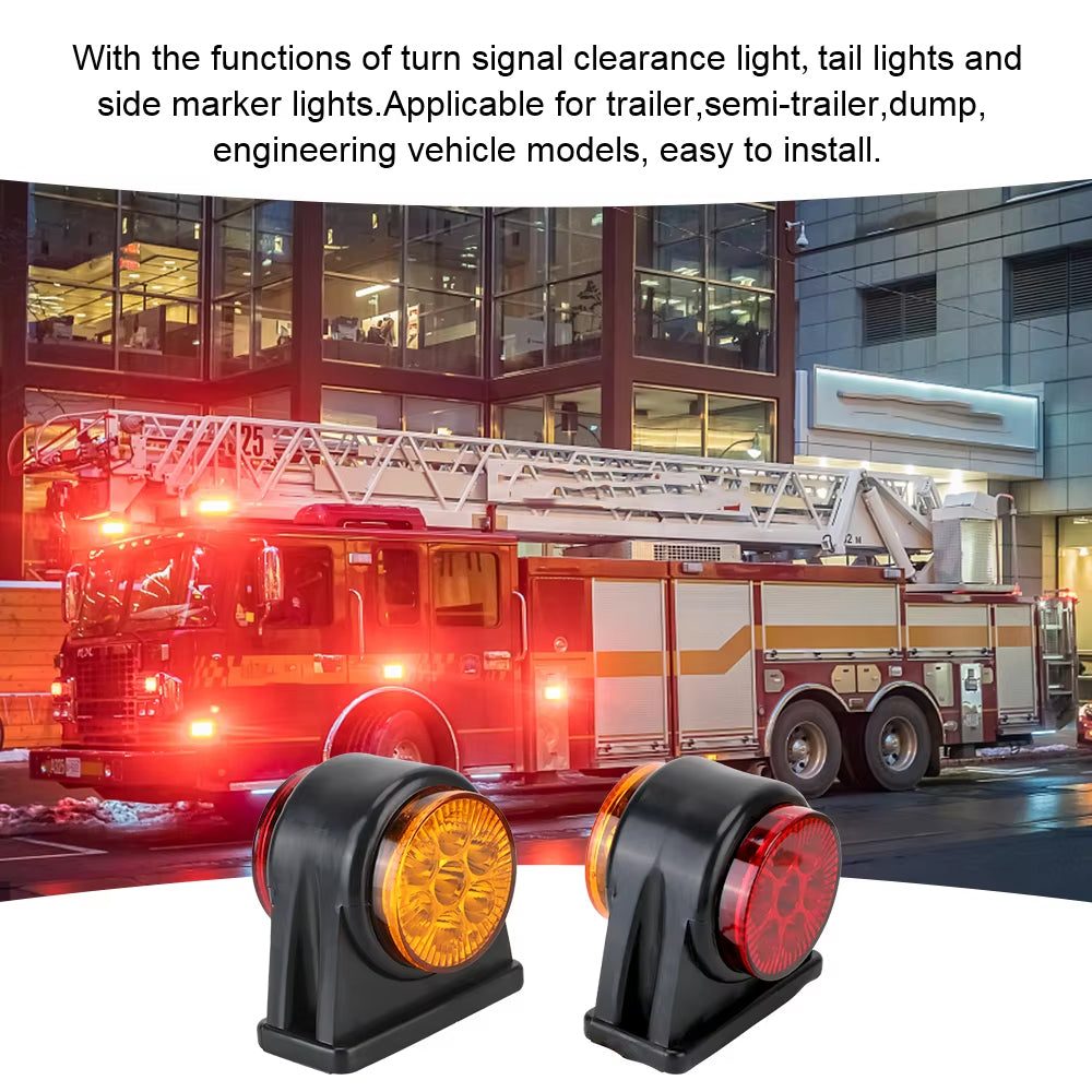 1 x LED Side Marker Lamp Red Amber LED Trailer Truck Caravan Marker Light