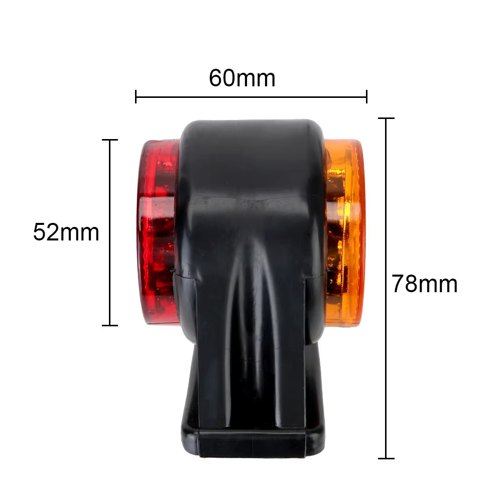 1 x LED Side Marker Lamp Red Amber LED Trailer Truck Caravan Marker Light