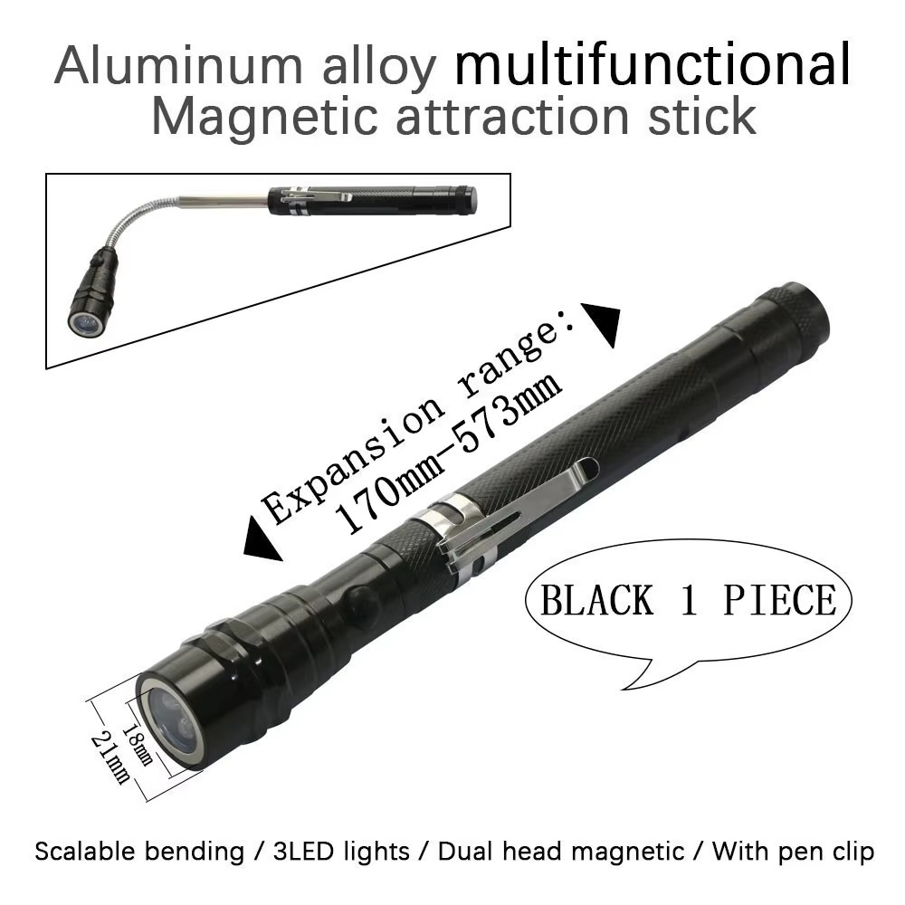 bending Telescopic Magnetic Pen Magnet Pick Up Tool Extendable Suction Rod