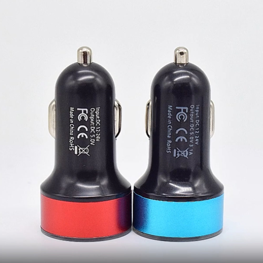 Dual USB Cigarette Lighter Adapter Fast Car Charger 3.1A QC3.0 LED Digital 1pc
