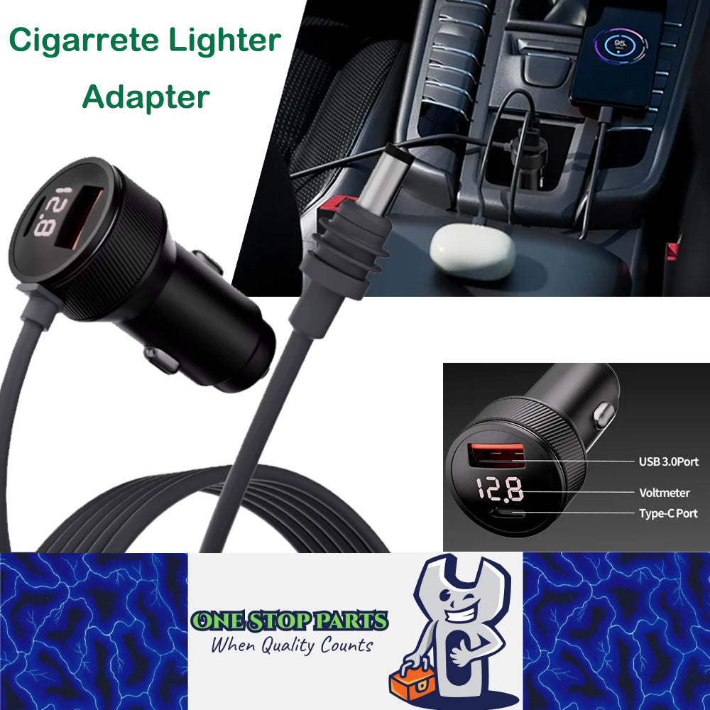 3M Cigarette Lighter Adapter to DC Power Cable USB Type-C Volt for Starlink Mini