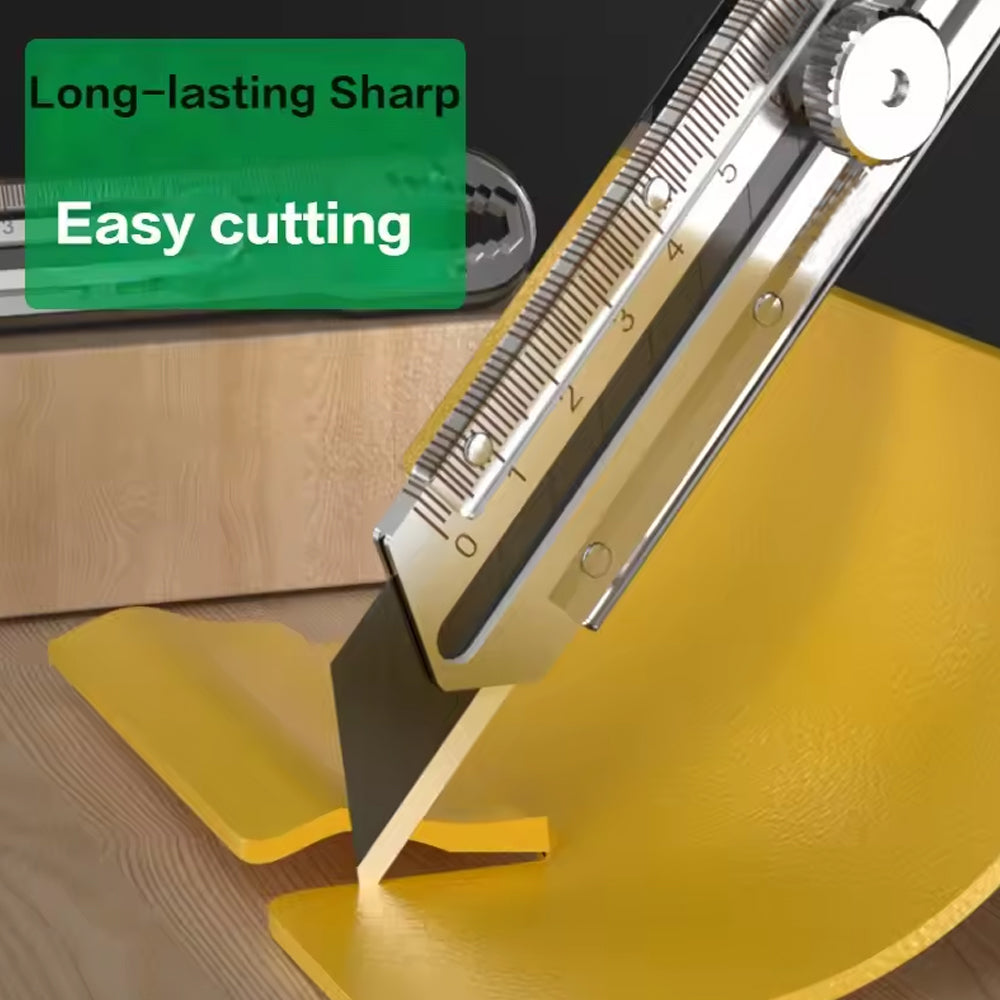 Utility Knife Box Cutter Multitool Stainless Steel Cutter Knife with 10pcs Blade
