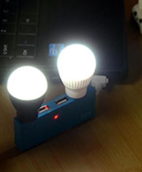 10 x USB 3w LED Light Bulb Portable Mini LED Small Light Bulb Warm White 10pcs