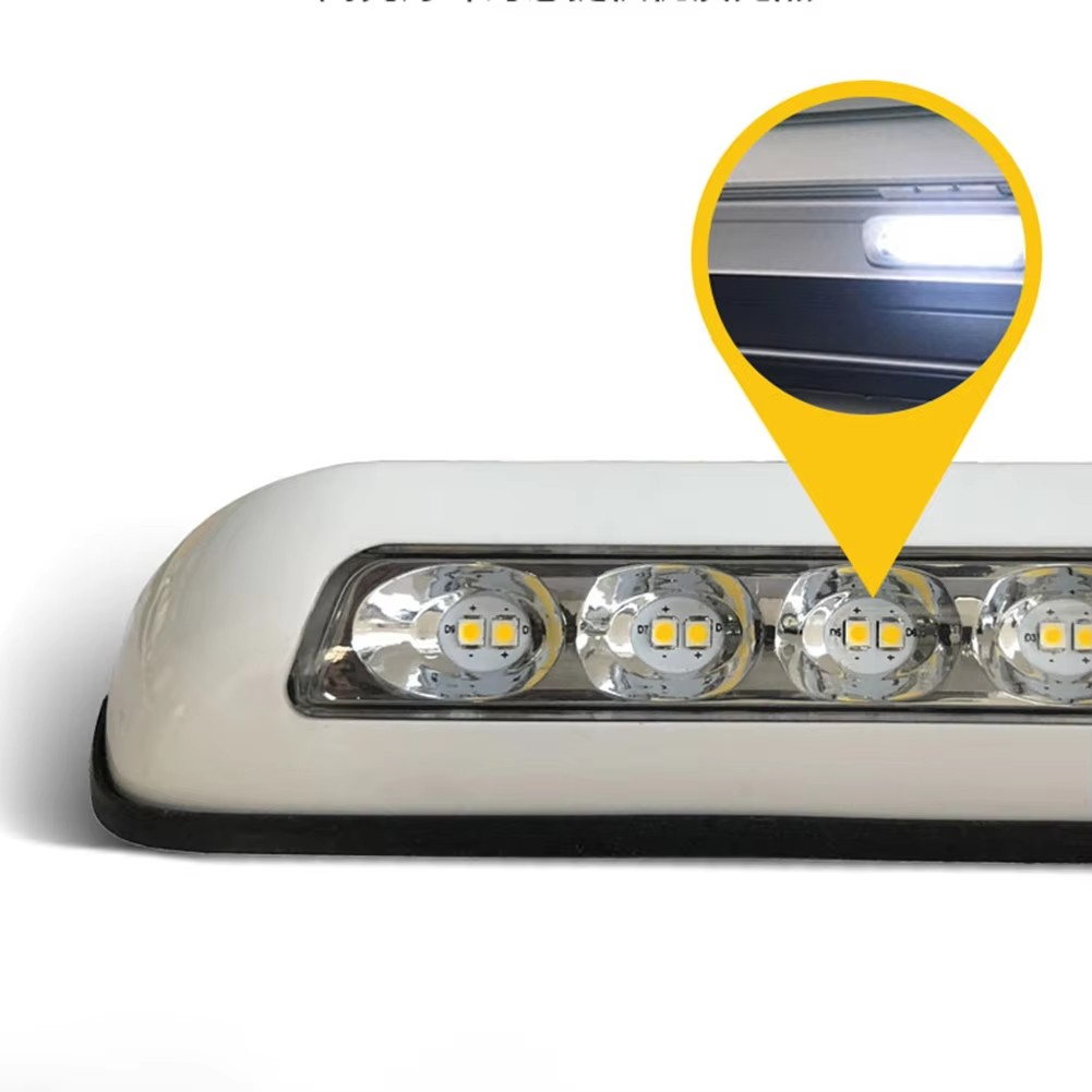 12v-24v Black Body LED Awning Light Natural White LED Caravan Outside Light 1pc