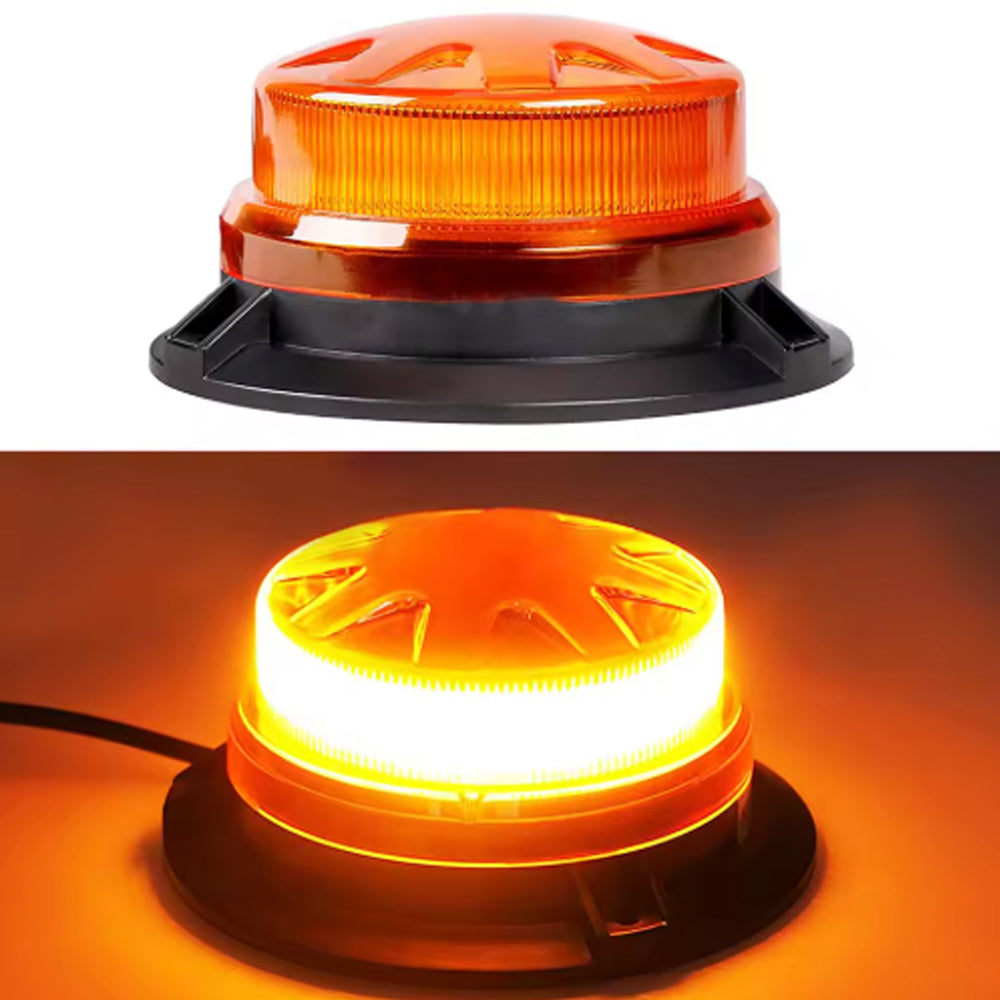 Amber LED Emergency Strobe Light Magnetic Roof Flashing Beacon Warning Light