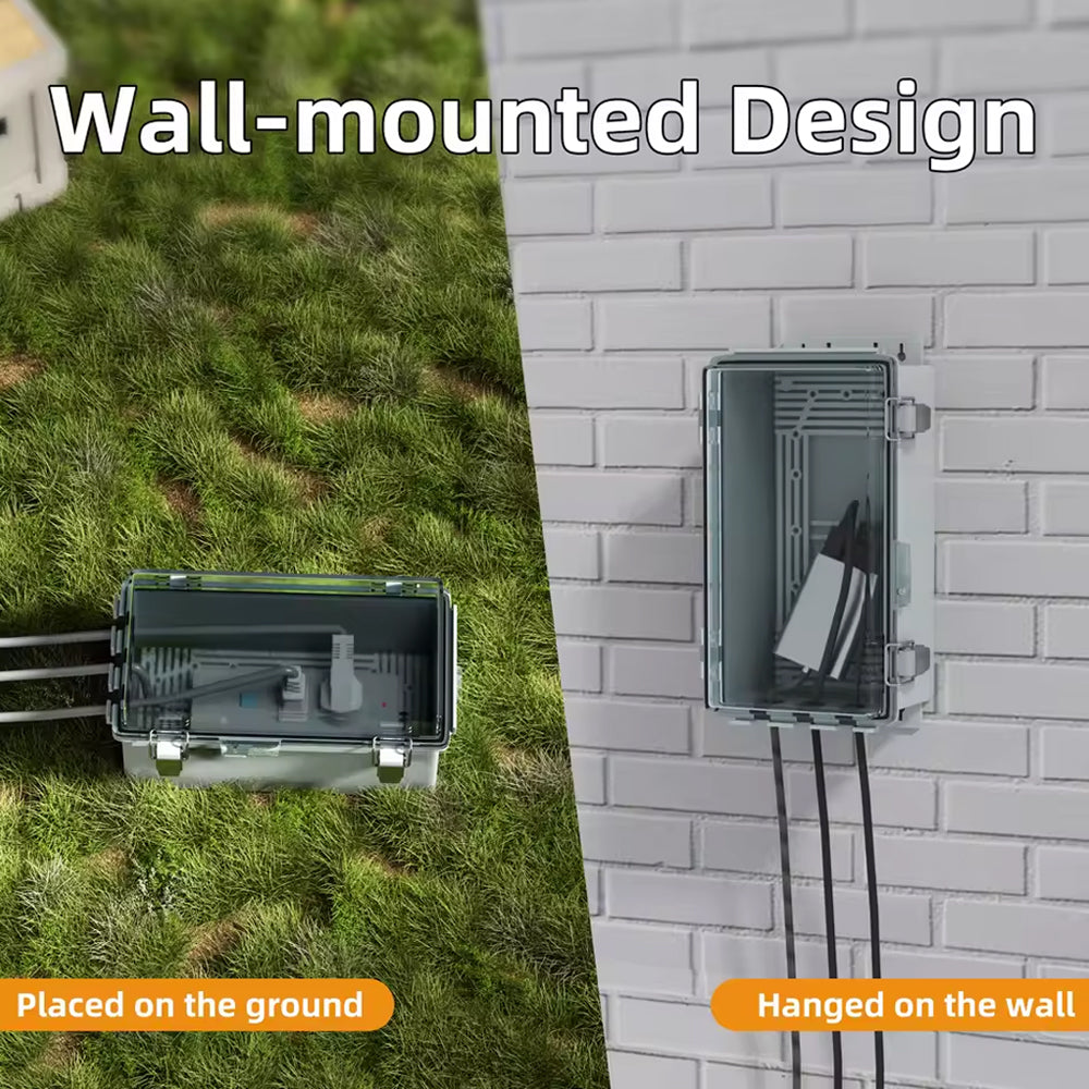 Waterproof Outdoor Electrical Box 224x142x111MM Extension Cord Cover Connection