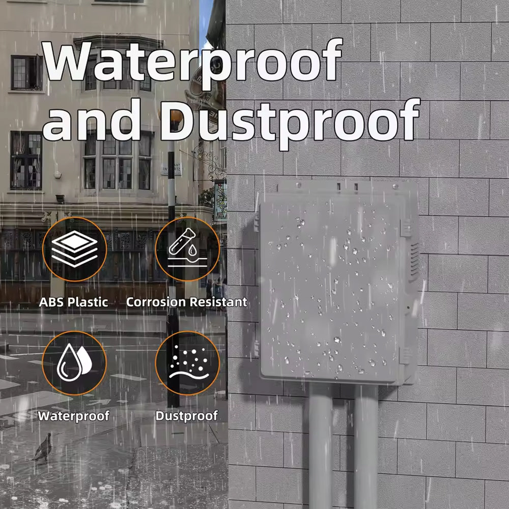 Waterproof Outdoor Electrical Box 400x280x150MM Junction Enclosure Box with Fan