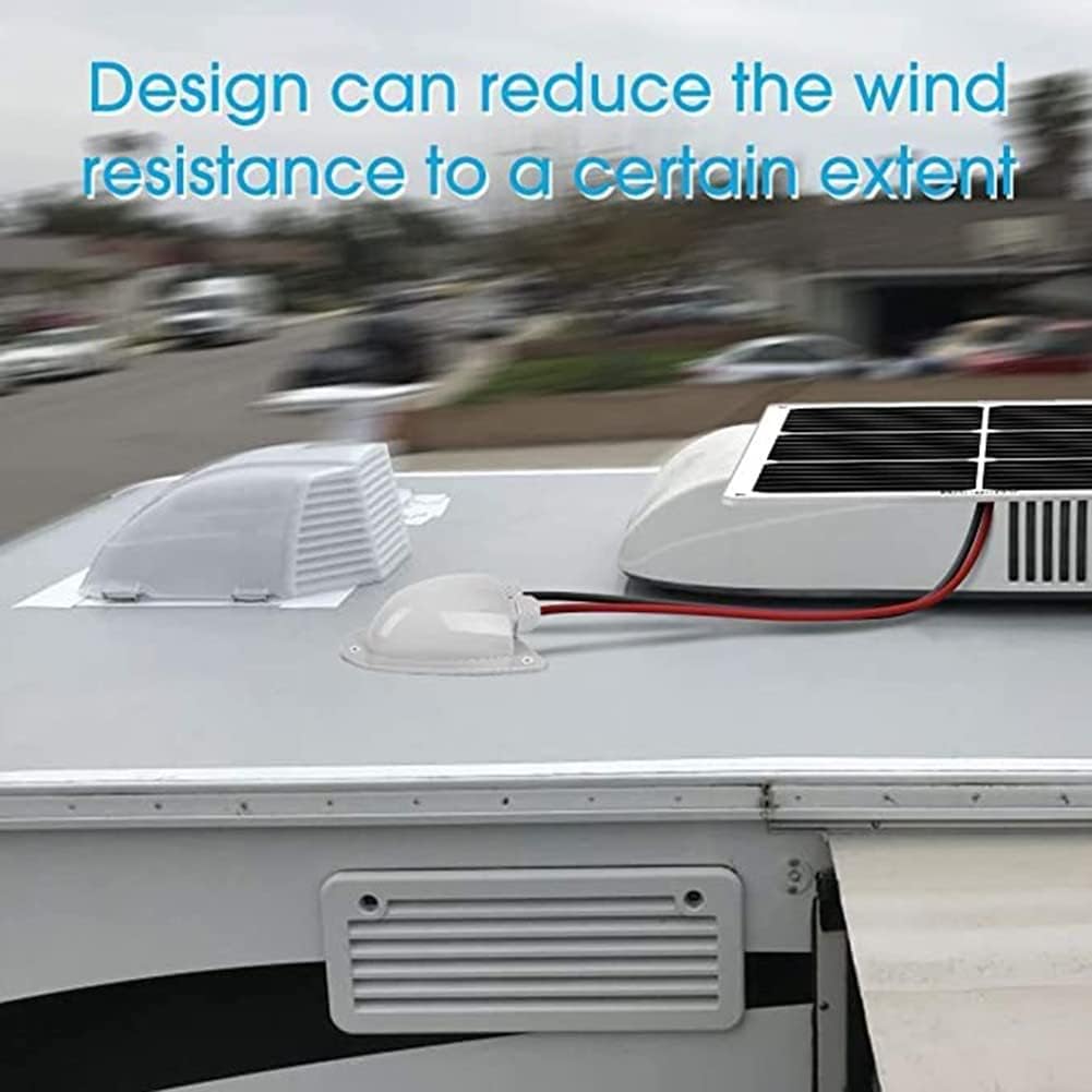 White Waterproof Solar Panel Double Cable Entry Box Ideal for Roof of Caravan