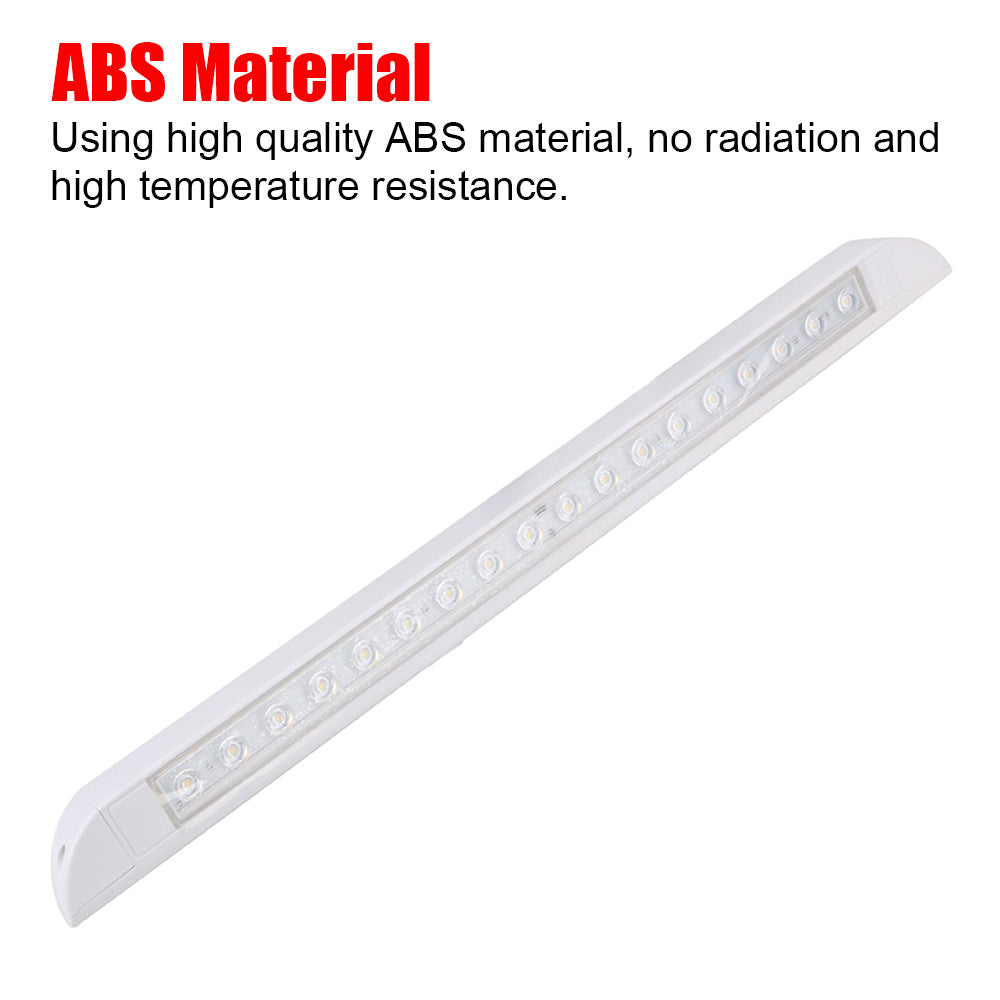 12v-24v 520mm White Body LED Awning Light White LED Caravan Outside Light (1pc)