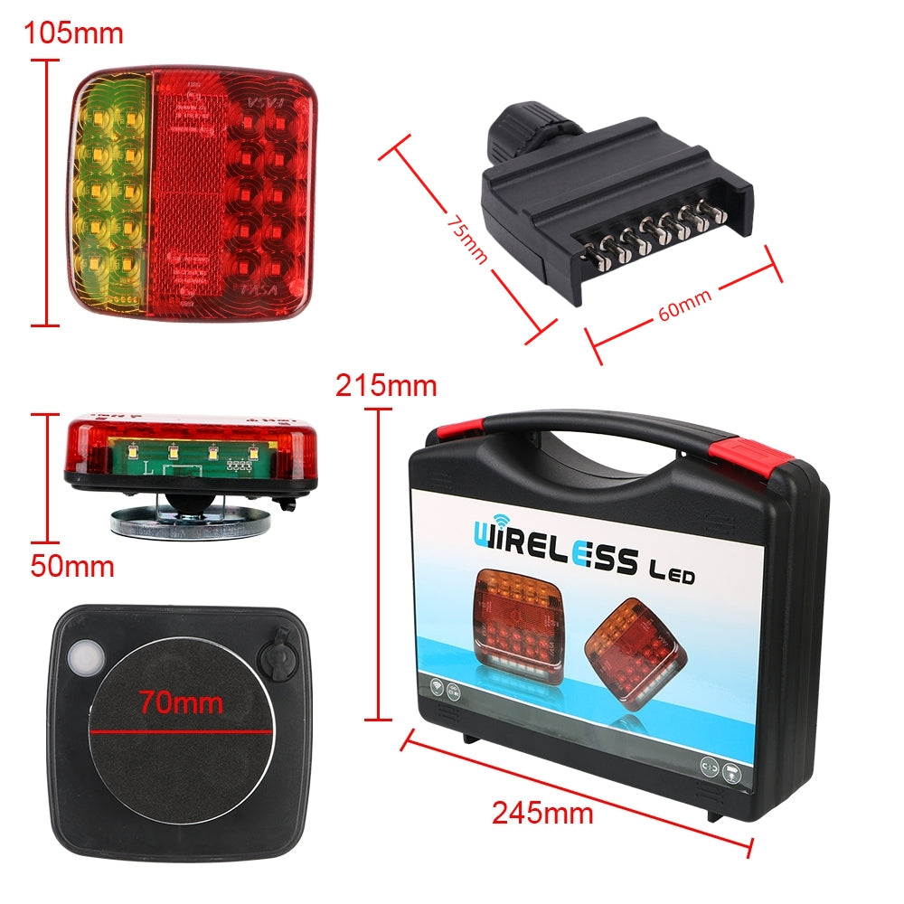 Trailer Light Magnetic Wireless Kit for Boat Tow Truck Magnetic Light Wireless