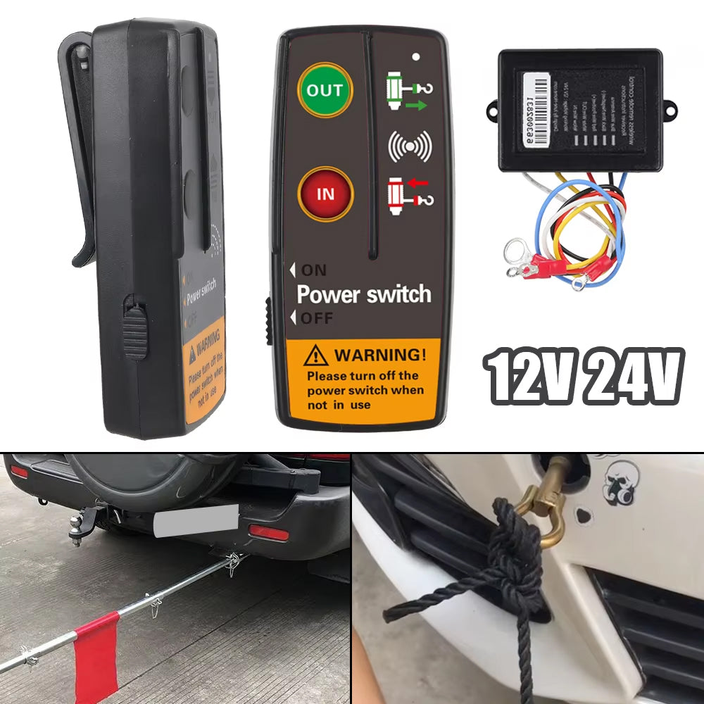 12V/24V Wireless Winch Switch Controller Remote Control System for Car Truck