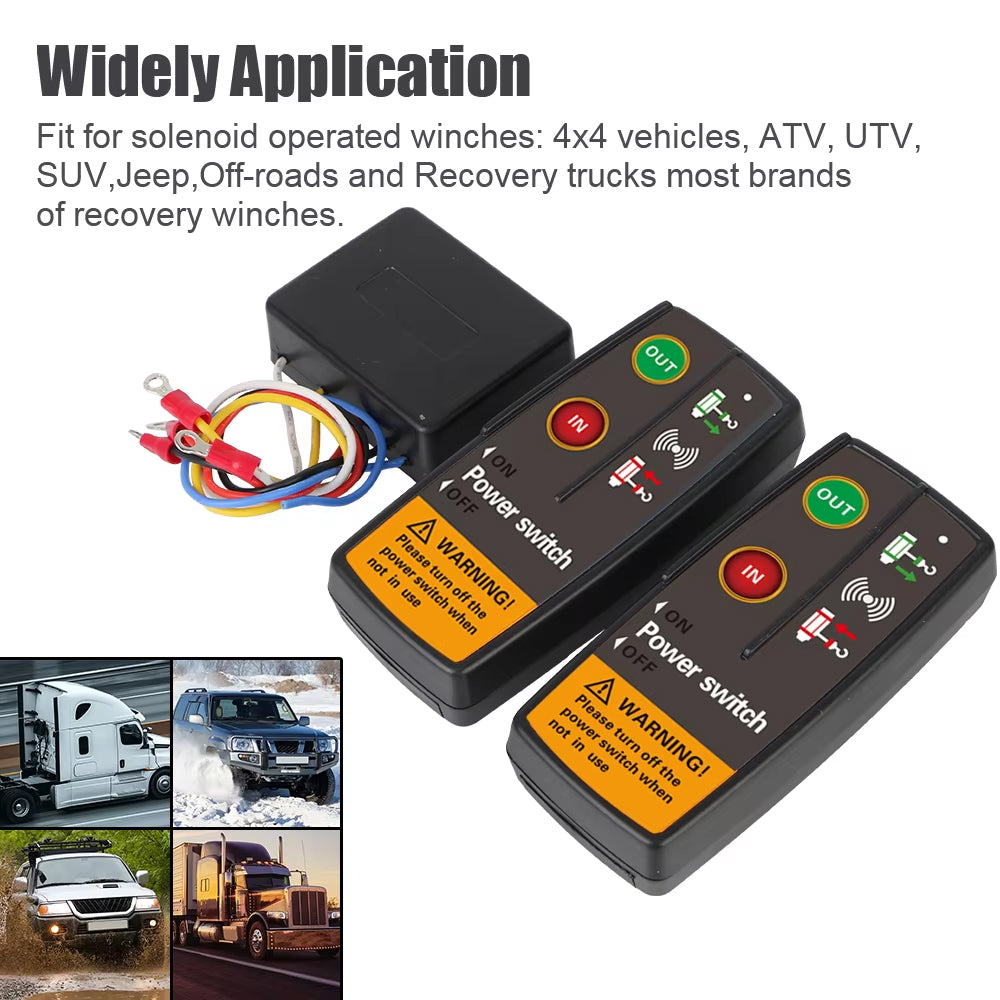 12V/24V Wireless Winch Switch Controller Remote Control System for Car Truck