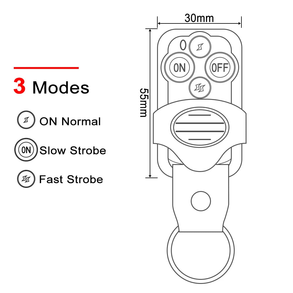3M 12V 40A Wiring Harness Kit with Remote Control for 2pcs LED Work Light bars