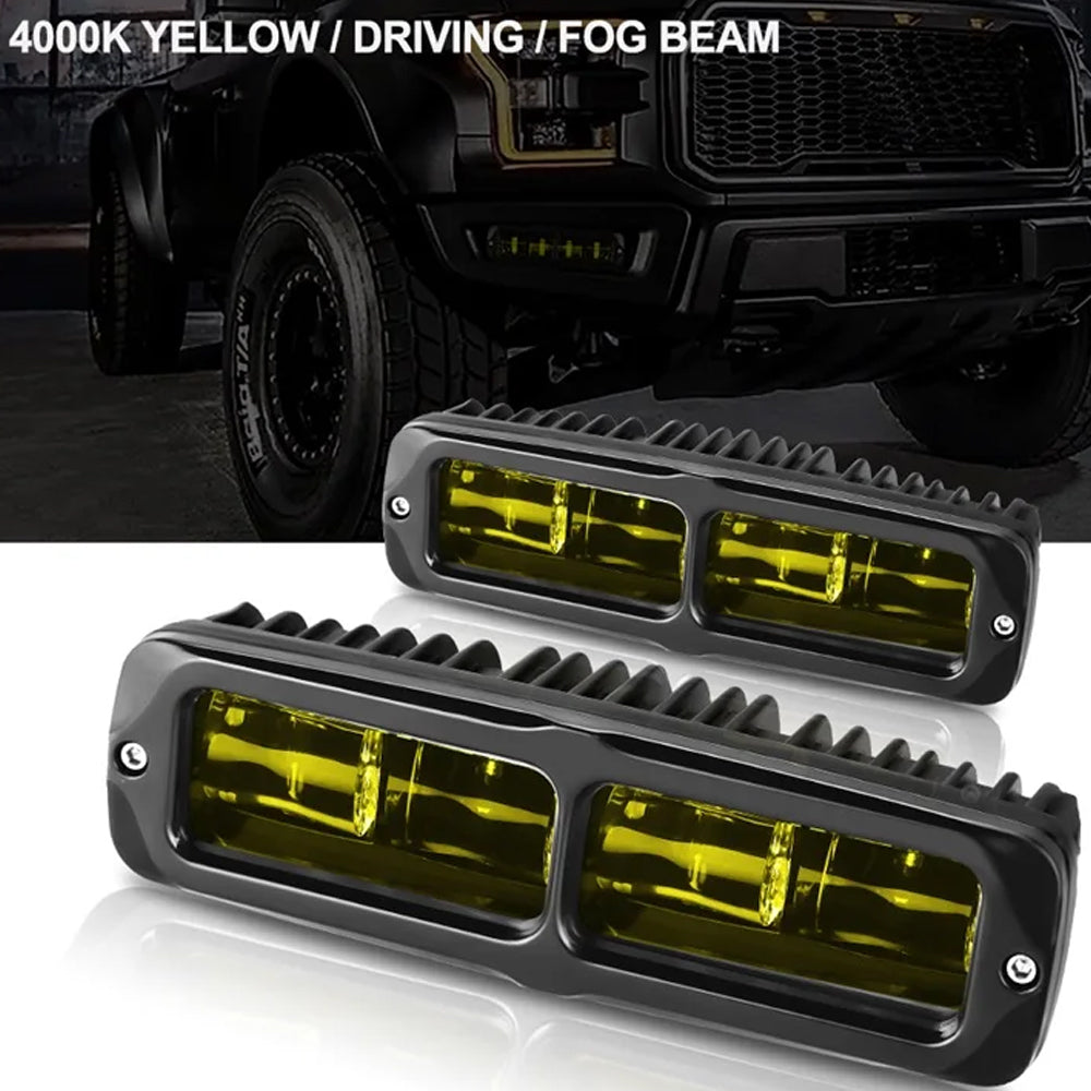 1 x 30W LED Work Light 153x44mm 12-24V 4000K Yellow LED Light Bar Driving Beam