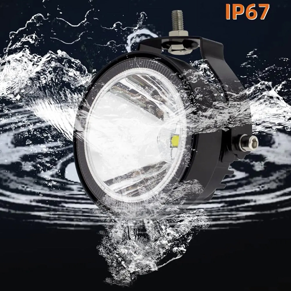 1 x LED Work Light Round Lamp 60W 98mm 12V-24V 6500K Spot Beam LED Spotlight