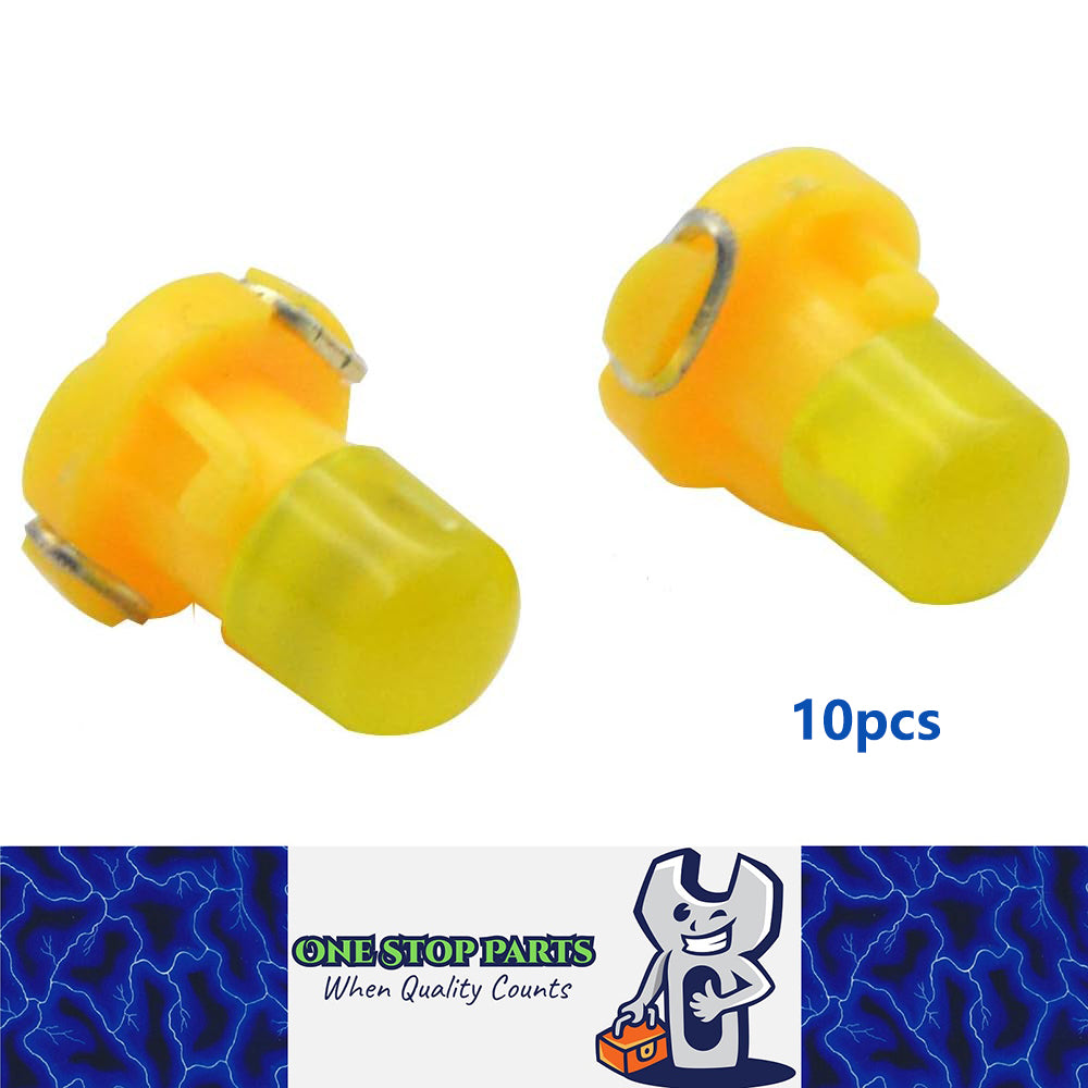 10 x 12v Yellow T4.2 Neo 10mm Base Gel COB offers even spread (10pcs)