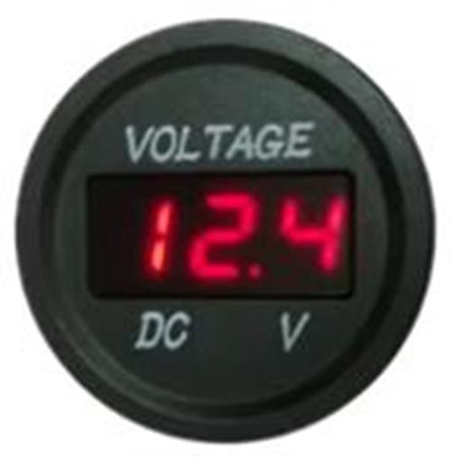1PC 6-33V RED DISPLAY VOLTAGE METER 35MM DIAMETER SINGLE VOLT GAUGE LED DISPLAY