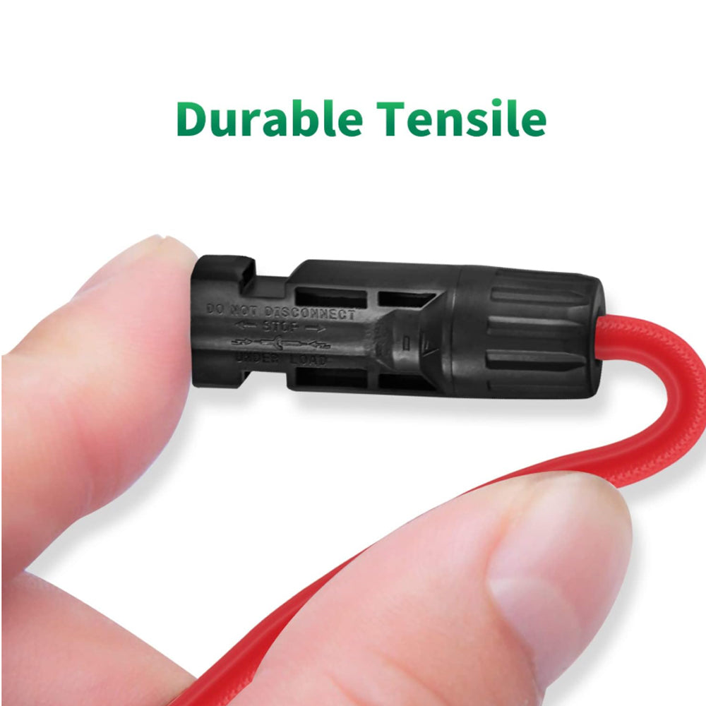 Pair 5M 10AWG 6mm² Solar Panel Extension Cable with Female and Male Connector
