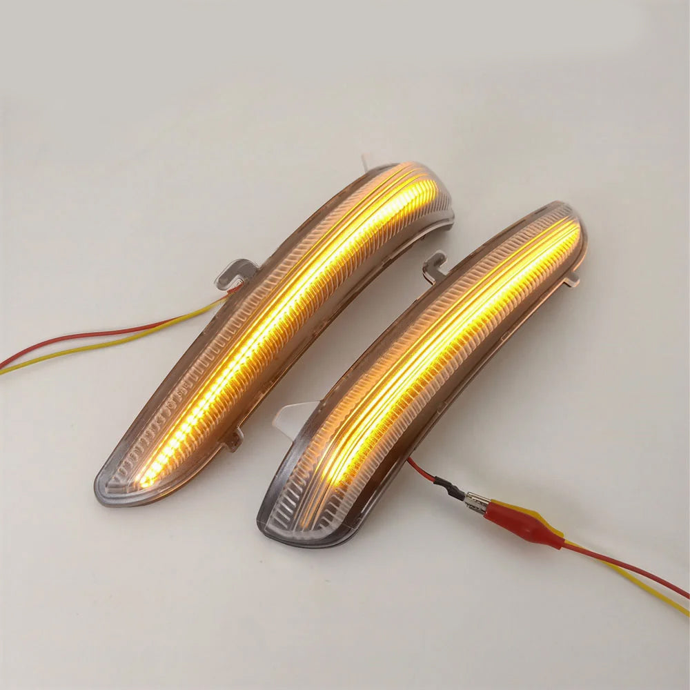 2x Dynamic Turn Signal Led Rearview Mirror Light for Peugeot 2008 208 Citroen C3