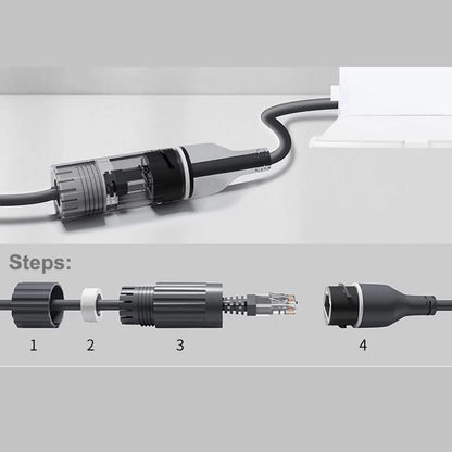 0.2M Starlink Gen3 Ethernet Adapter RJ45 Female to Router for Starlink Gen3/V3