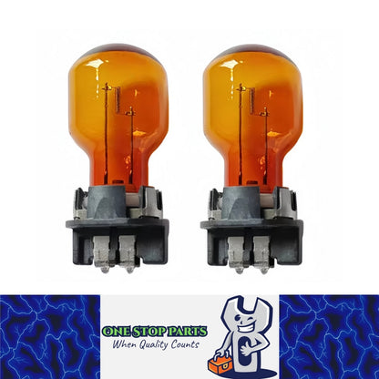 2 x PWY24W 12V 24W Amber Halogen Globes Indicator Signal Lamps For Audi VW BMW