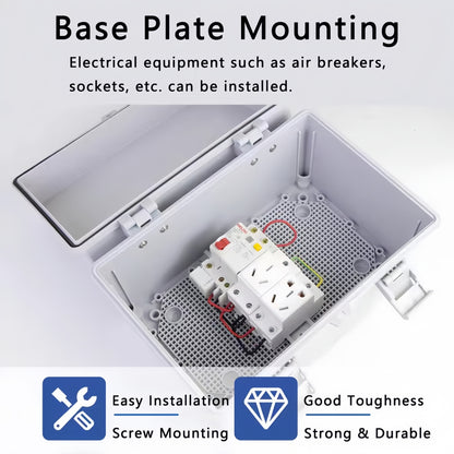 Waterproof Outdoor Electrical Box 400x250x170mm Plastic Enclosure Junction Box