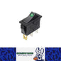1 x Rocker Switch 31x14mm ON/OFF 3 Pin SPST KCD3 Switch with Green LED Light