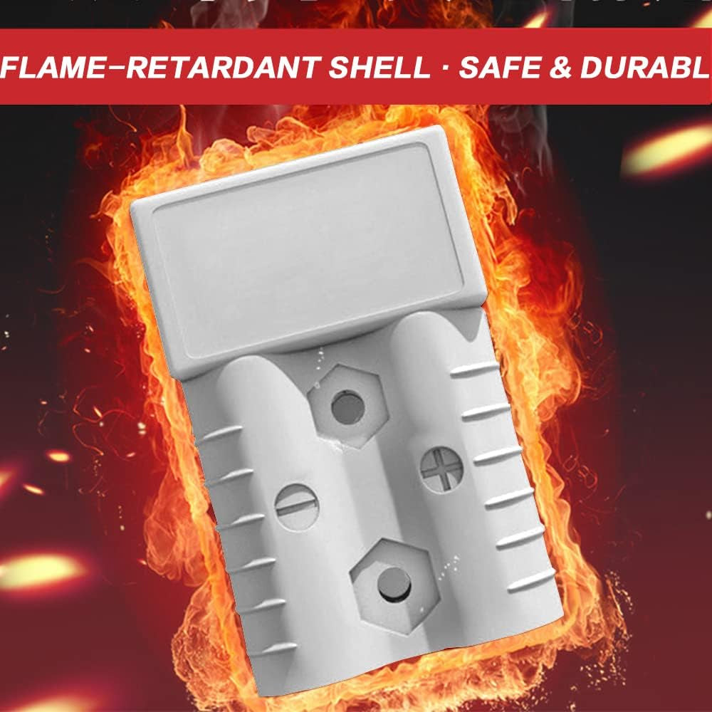 1 x 50Amp Anderson Plug With 50cm 10AWG 6mm² Cable 50A Anderson Connector Cable