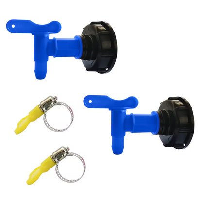 3/4" Thread IBC Tank Tap Adapter S60 to 16mm Hose Drum Garden Barrel Faucet