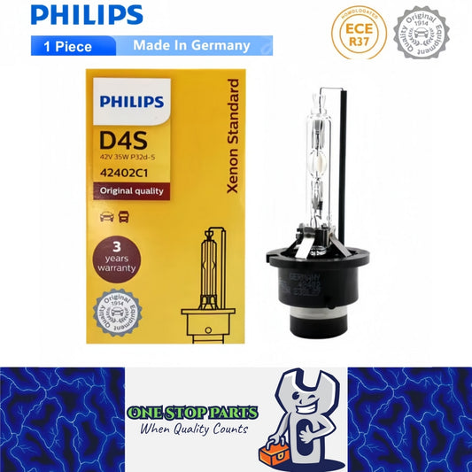 1 x PHILIPS D4S HID Xenon Globe 4200K Headlight Original Philips D4S HID Bulb