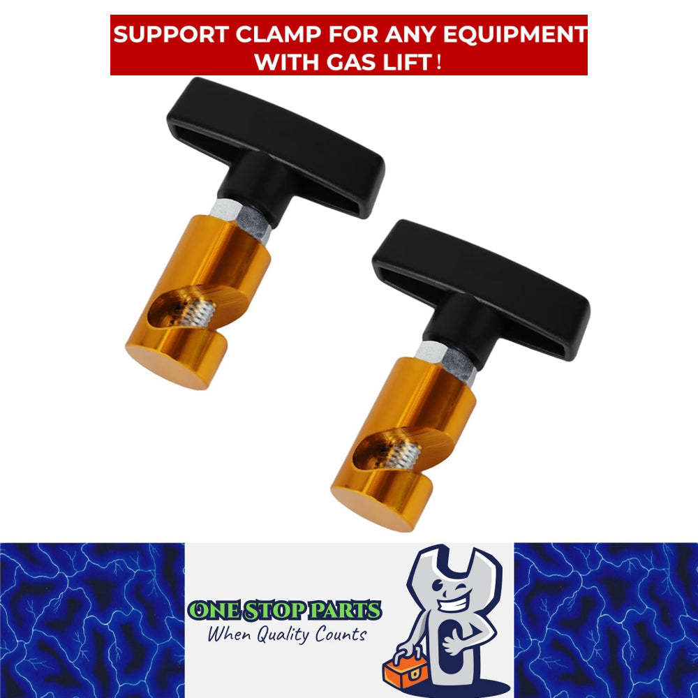 Strut Retainer Clips 2 x Gold Car Hood Strut Retaining Clip Lift Support Clamp Prop Trunk T ...