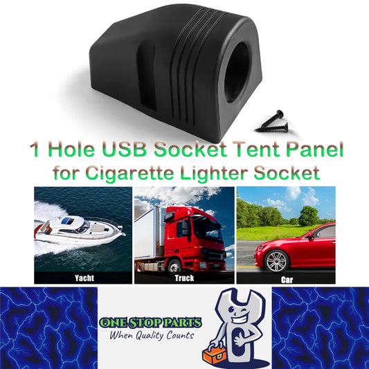 1 Hole USB Socket Tent Panel USB Outlet Tent Panel for Cigarette Lighter Socket