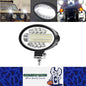 1 x Oval LED Work Lights 14x11CM 12V-24V 144W 6000K 3 Modes LED Work Light