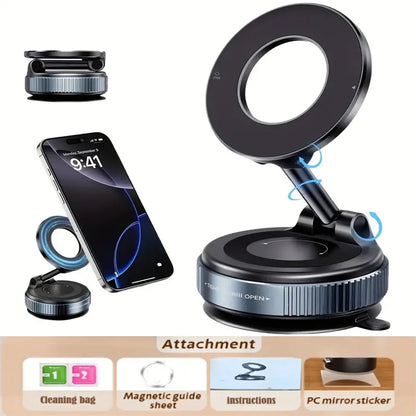 360° Rotating Magnetic Car Phone Holder Foldable & Retractable Cell Phone Stand