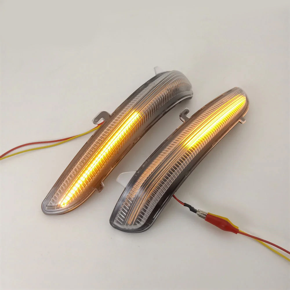 2x Dynamic Turn Signal Led Rearview Mirror Light for Peugeot 2008 208 Citroen C3