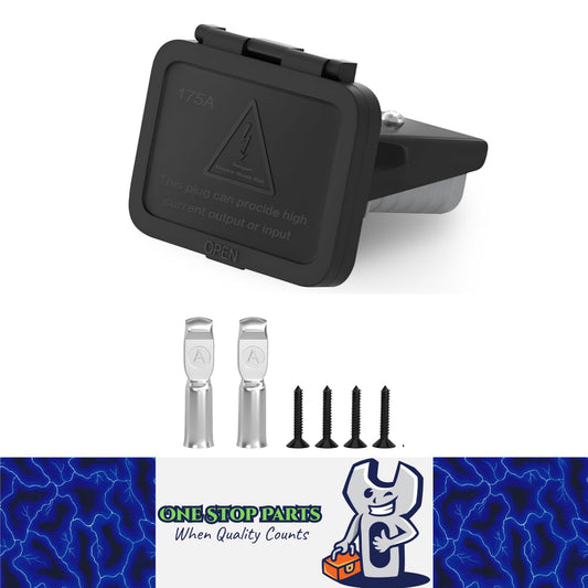 1 x 175A Grey Anderson style Plug Includes Flush Mount Bracket and Cover