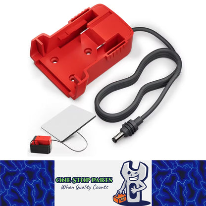 1 x 1M Starlink Mini DC Power Cable to Milwaukee M18 18V Battery Adapter
