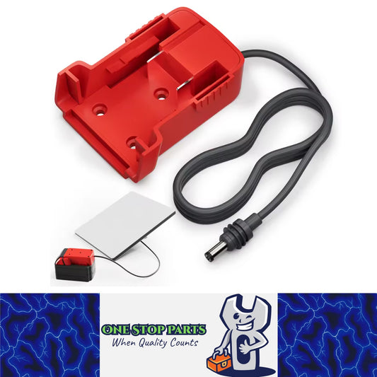 1 x 1M Starlink Mini DC Power Cable to Milwaukee M18 18V Battery Adapter