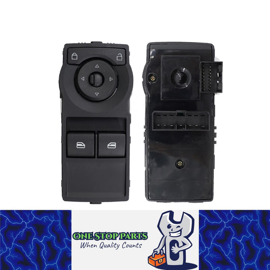 1 x 92247221 Black Eletric Power Master Window Lock Control Switch For Holden