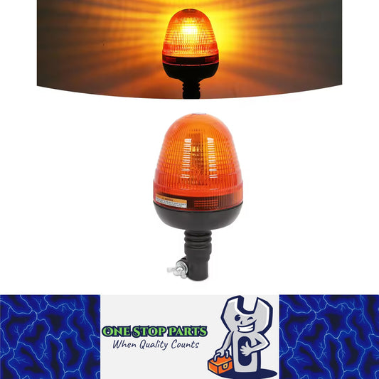 1 x Amber Halogen Strobe Light 12V Beacon Lamp Flashing Warning Emergency Lamp