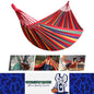 1 x Red Canvas Hammock Camping Swing with Tree Ropes Load-bearing Up to 200kg