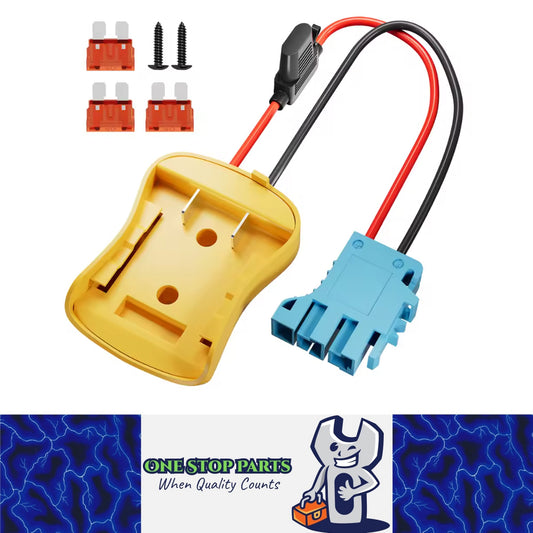 1 x Dewalt 20V Power Wheel Battery Adapter Compatible Peg-Perego Children's Toy