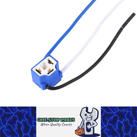 1 x Female H4 Plug 3 Pin Suits H4 Globe Adaptor Side Pre Wired Suit H4 Headlight