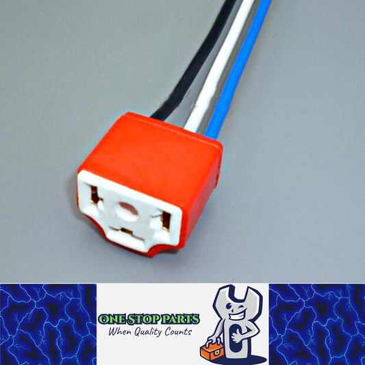 1 x Female H4 Plug 3 Pin Suits H4 Globe Adaptor 1pc Pre Wired Suit H4 Headlight
